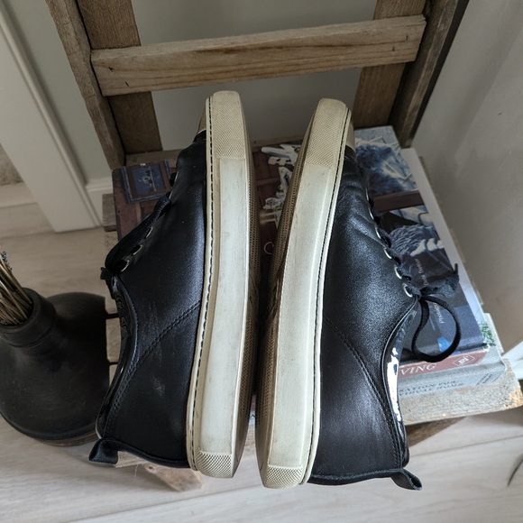 Lanvin Paris Black and Silver Women's Sneakers - Picture 9 of 12